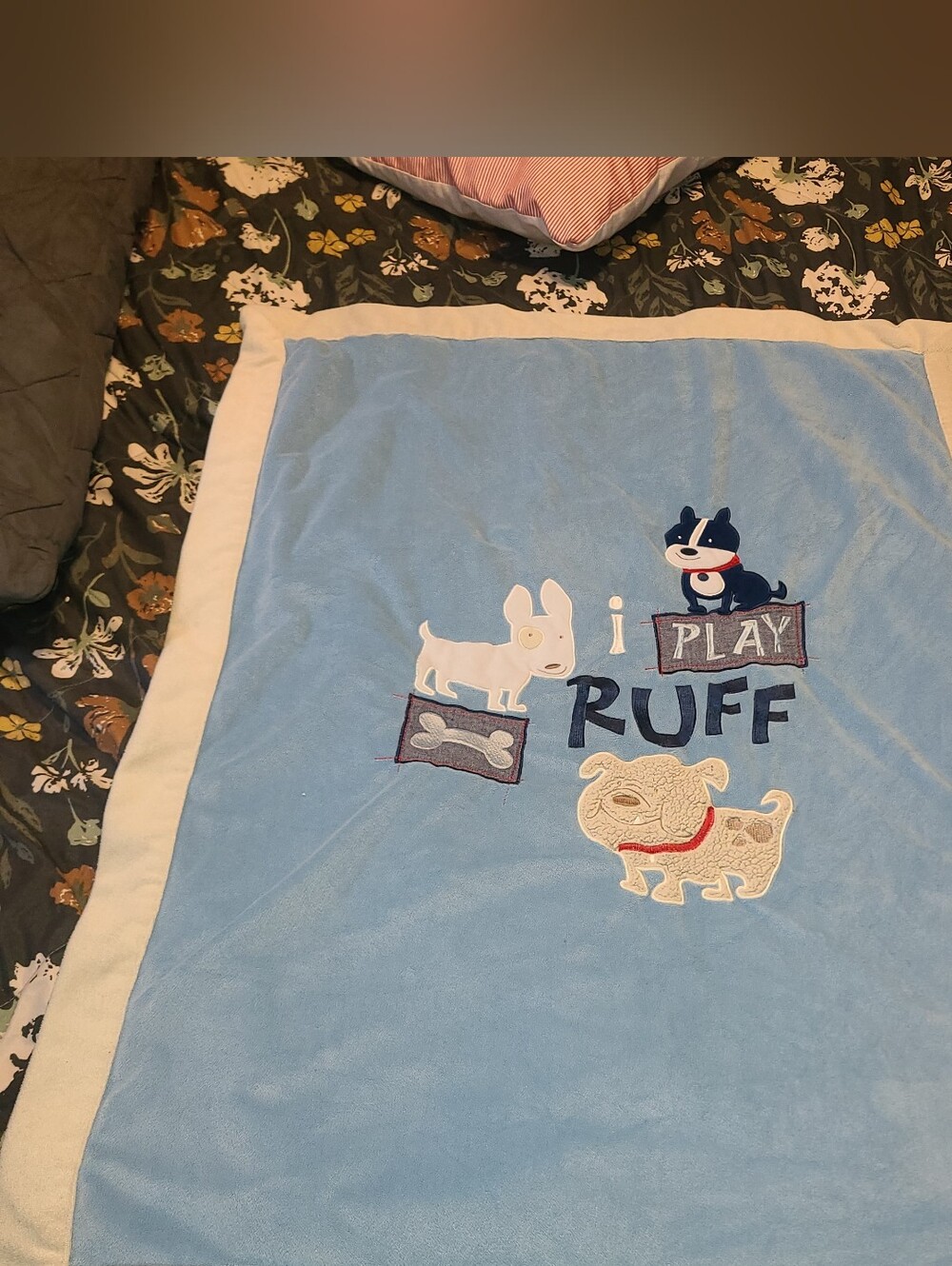 Koala Baby Puppy Dog Baby Blanket Blue 30x40